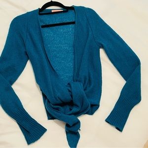 Antoine et Lili Teal Cardigan Sweater